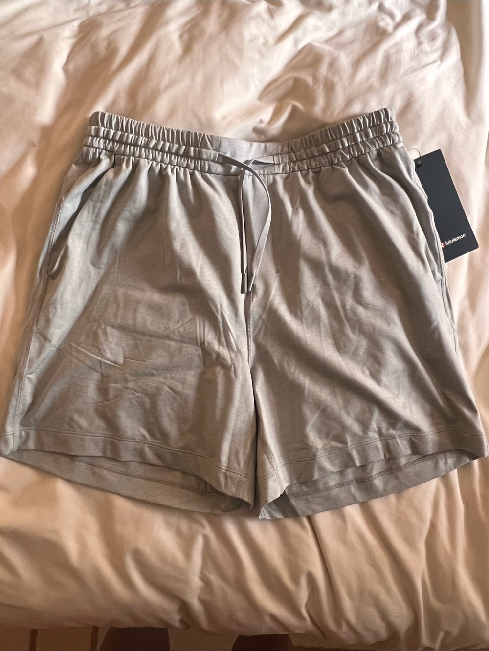 lululemon athletica Men's Light Gray Athletic Shorts